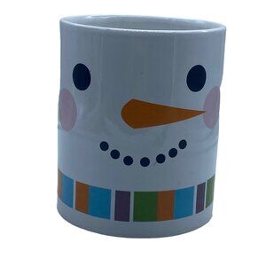 Snowman Multicolor Scarf Coffee Cup Mug Just For You Megatoys Ceramic 3.75"‎